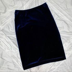 Velvet Pencil Skirt